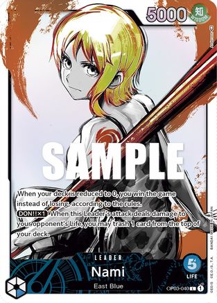 Nami (040) (Alternate Art) (OP03-040) - Pillars of Strength