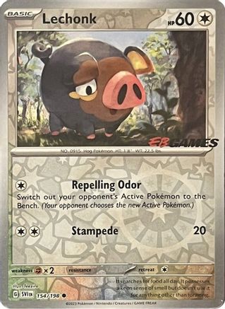 Lechonk (154/198) (EB Games Promo) [Scarlet &amp; Violet : Ensemble de base] 