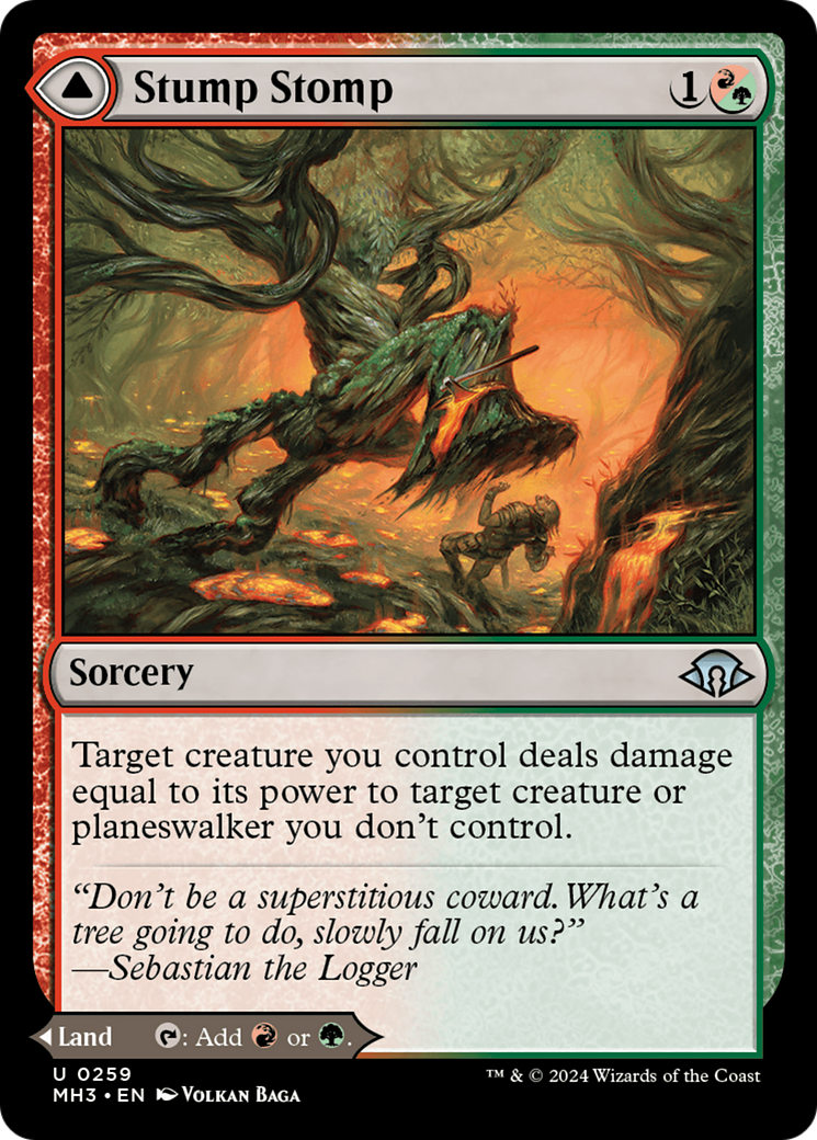 Stump Stomp // Burnwillow Clearing (MH3-259) - [Modern Horizons 3] Foil 