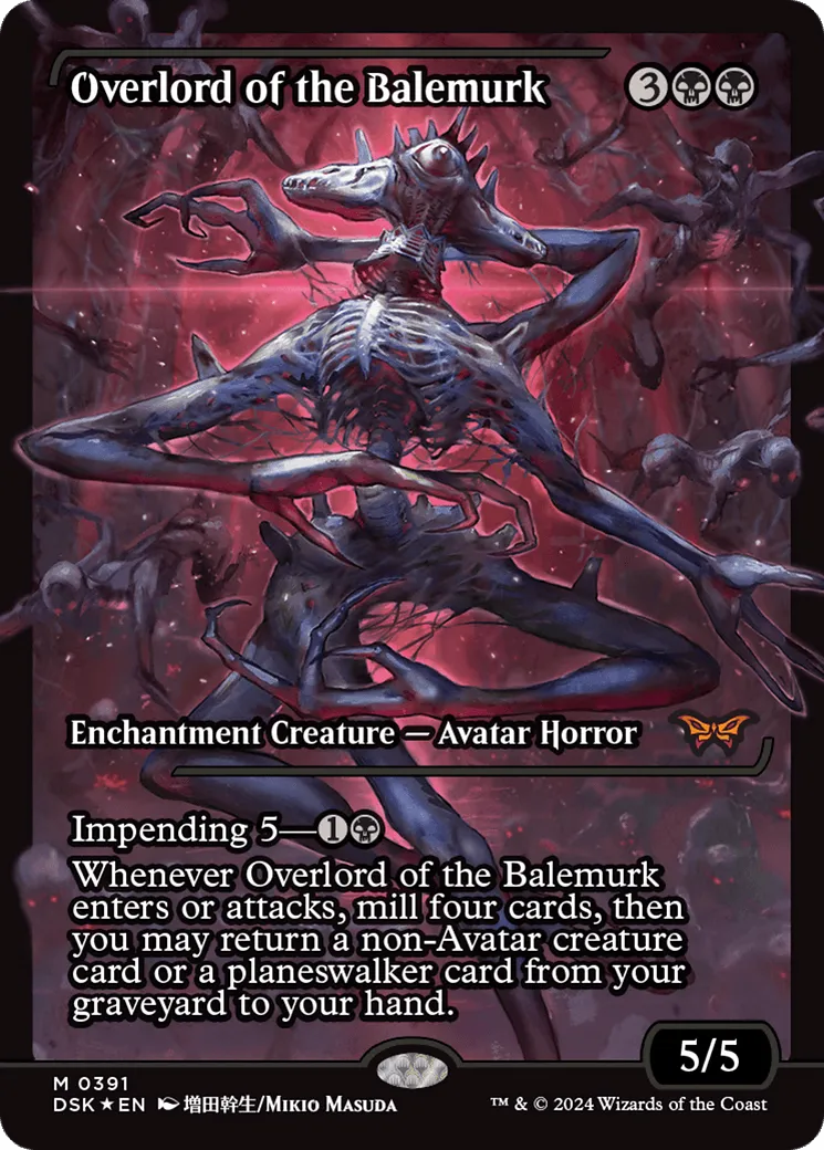 Overlord of the Balemurk (DSK-391) - [Duskmourn: House of Horror]: (Showcase) Foil