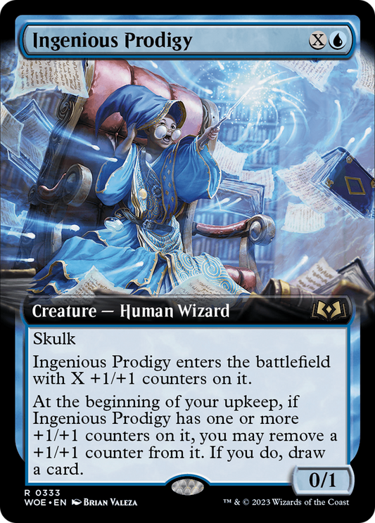 Ingenious Prodigy (Extended Art) (WOE-333) - [Wilds of Eldraine]: (Extended Art) Foil