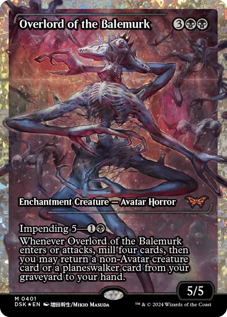 Overlord of the Balemurk (DSK-401) - [Duskmourn: House of Horror]: (Showcase) Foil