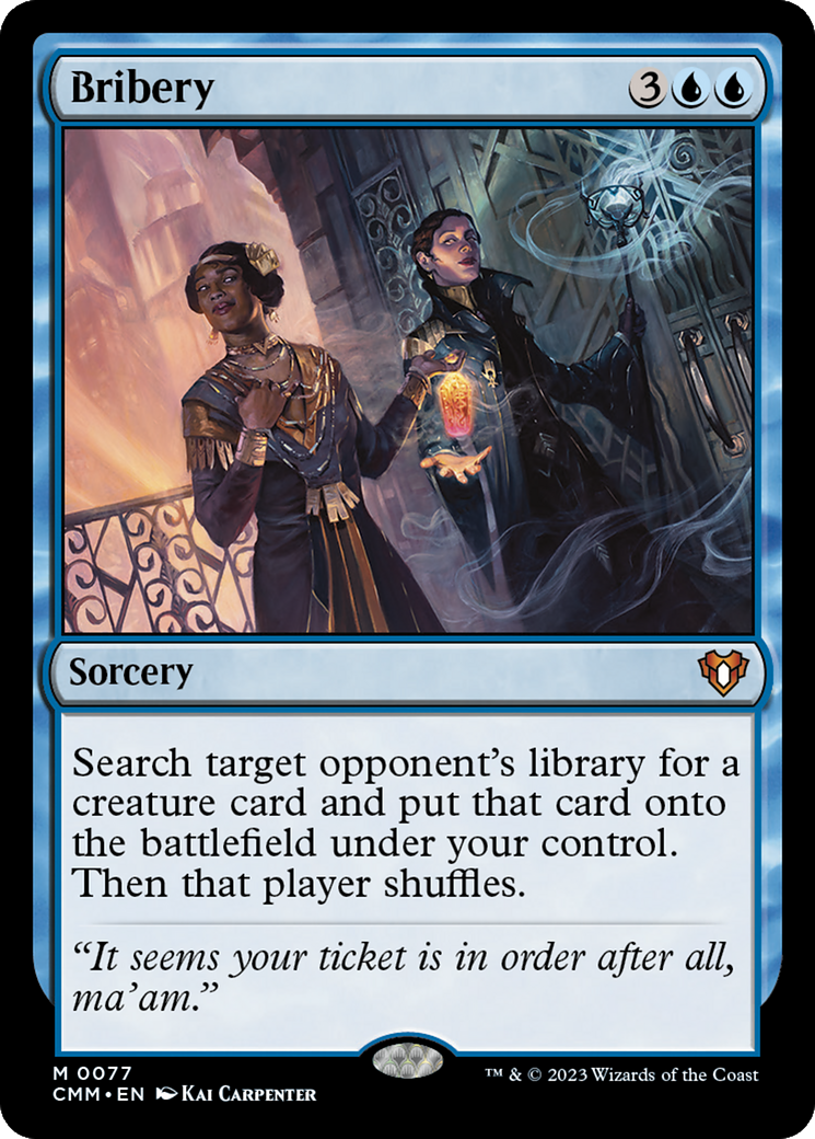 Bribery (CMM-077) - [Commander Masters] Foil