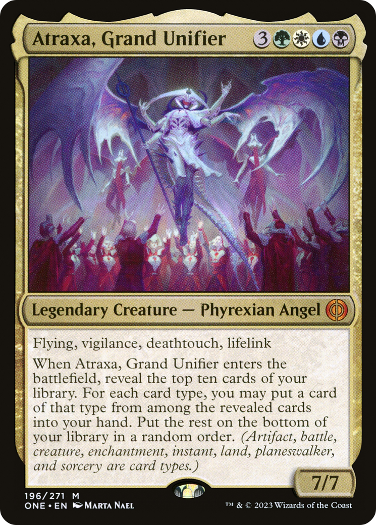 Atraxa, Grand Unifier (ONE-196) - [Phyrexia: All Will Be One] Foil