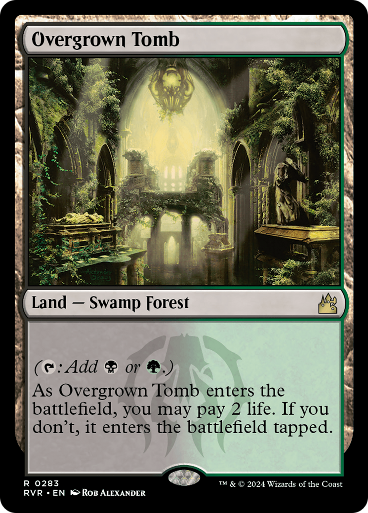 Overgrown Tomb (RVR-283) - [Ravnica Remastered]