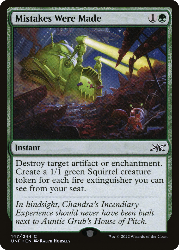 Mistakes Were Made (UNF-147) - [Unfinity] Foil