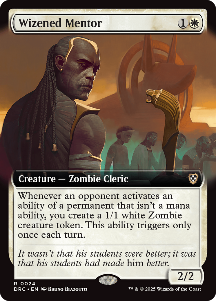 Wizened Mentor (DRC-024) - [Commander: Aetherdrift]: (Extended Art)