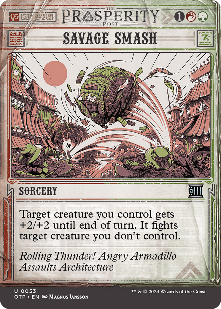 Savage Smash (OTP-053) - [Dernières nouvelles] : (Vitrine) (Sans bordure) Foil 