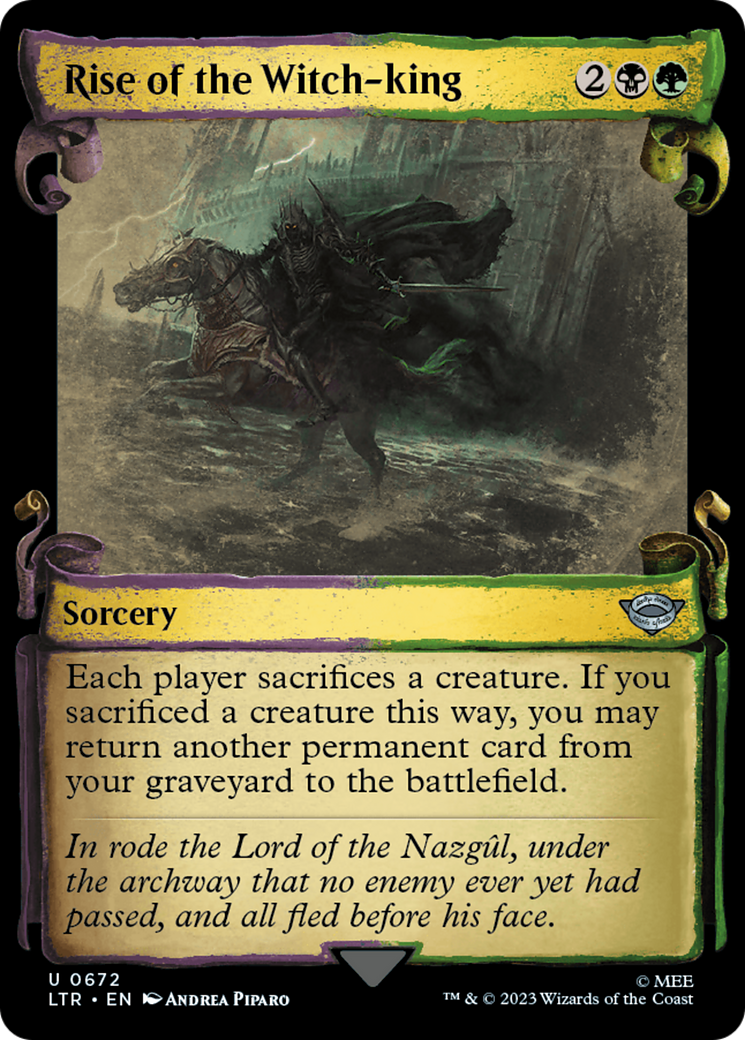 Rise of the Witch-king (LTR-672) - [The Lord of the Rings: Tales of Middle-earth]: (Showcase) Foil