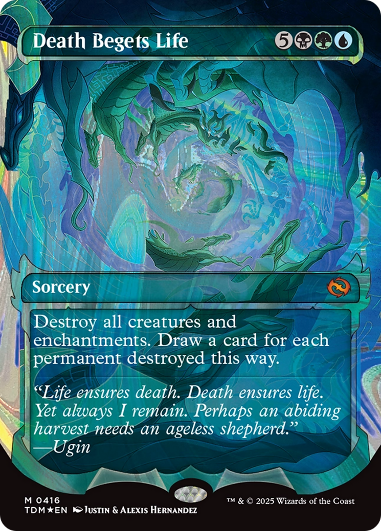 Death Begets Life (Showcase) (Halo Foil) (TDM-416) - [Tarkir: Dragonstorm]: (Showcase) Foil