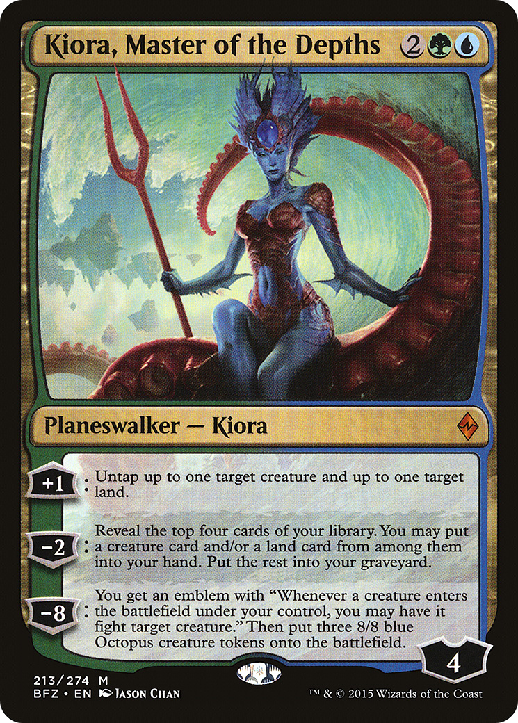Kiora, Master of the Depths (BFZ-213) - [Battle for Zendikar] Foil
