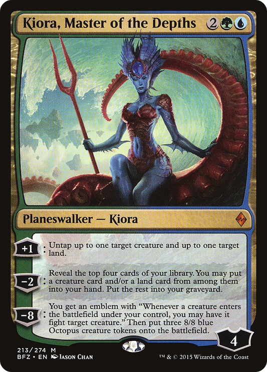 Kiora, Master of the Depths (BFZ-213) - [Battle for Zendikar] Foil