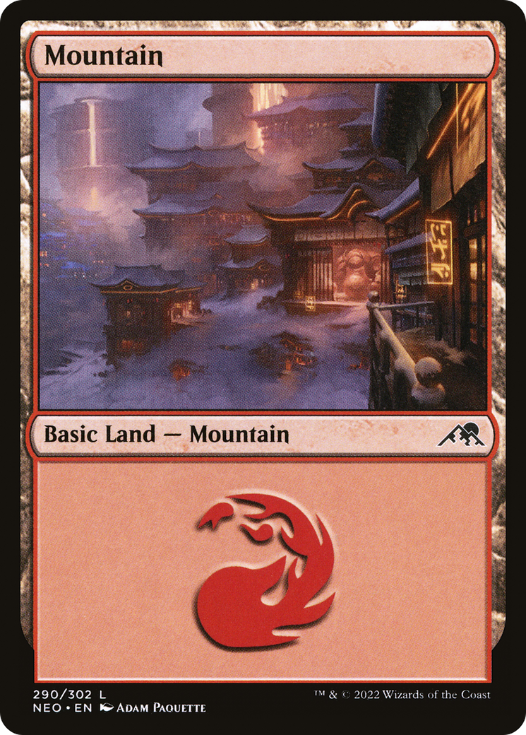 Mountain (NEO-290) - [Kamigawa: Neon Dynasty]