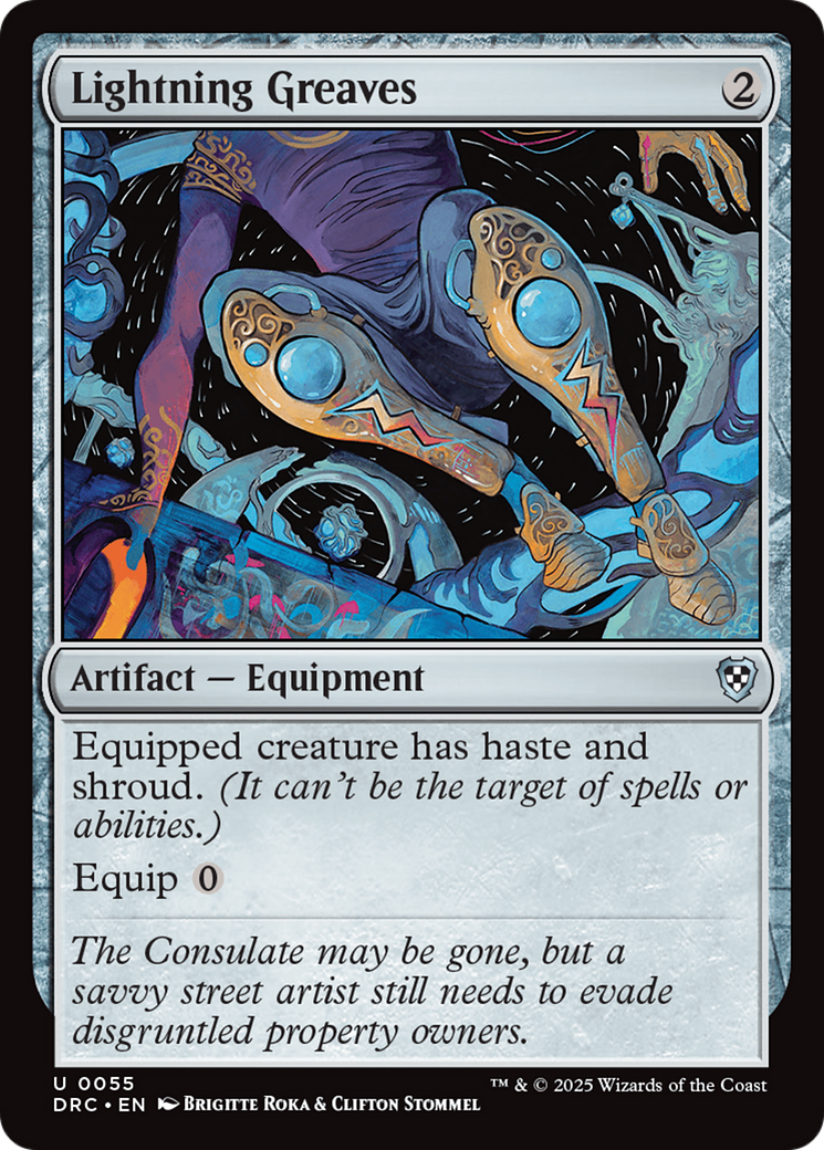 Lightning Greaves (DRC-055) - [Commander: Aetherdrift]
