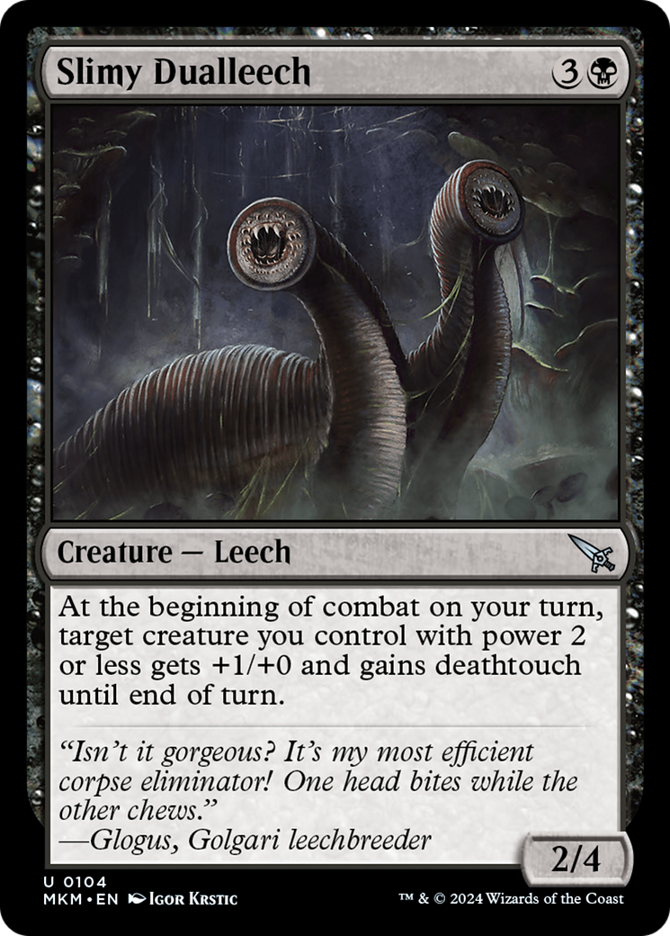 Slimy Dualleech (MKM-104) - [Murders at Karlov Manor] Foil