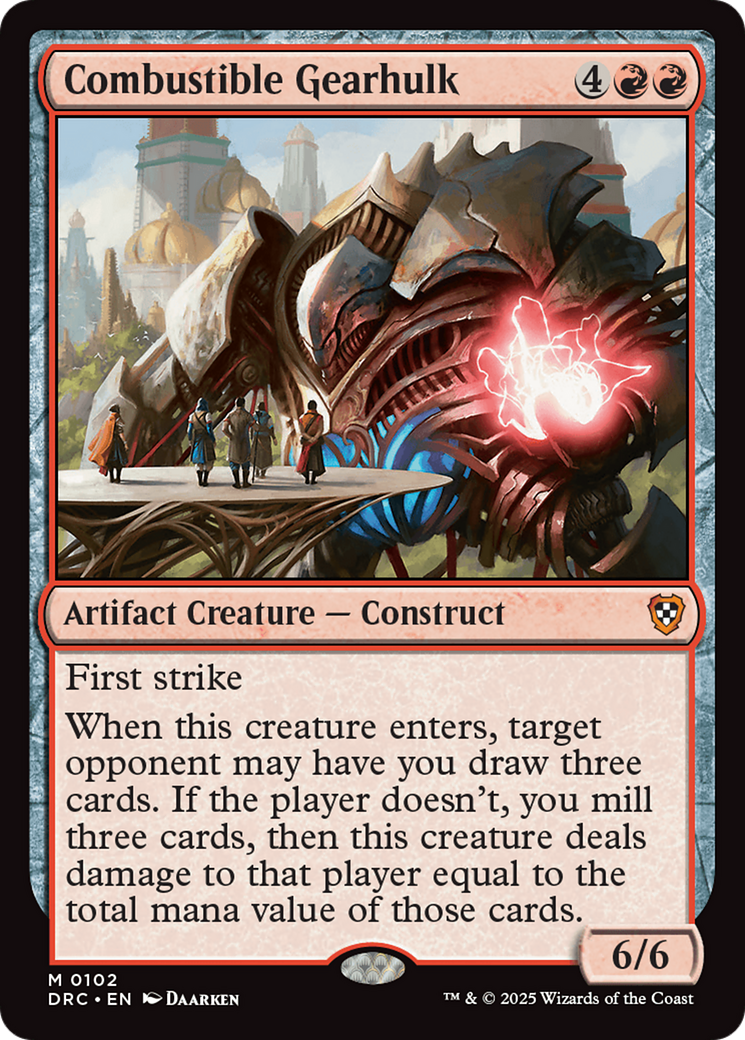 Combustible Gearhulk (DRC-102) - [Commander: Aetherdrift]