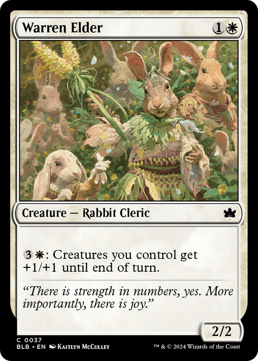 Warren Elder (BLB-037) - [Bloomburrow] Foil