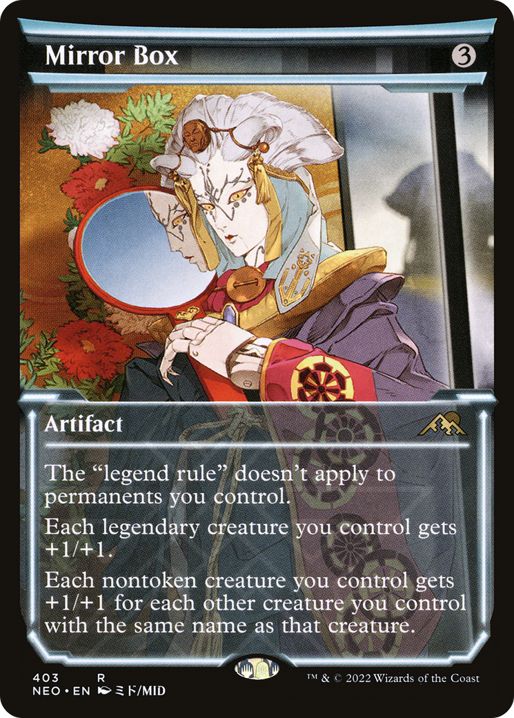 Mirror Box (NEO-403) - [Kamigawa: Neon Dynasty]: (Showcase)