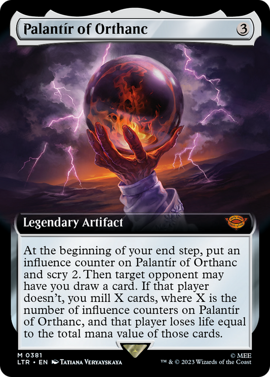 Palantír of Orthanc (LTR-381) - [The Lord of the Rings: Tales of Middle-earth]: (Extended Art)