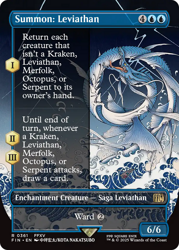 Summon: Leviathan (FIN-361) - [FINAL FANTASY]: (enchantment) (Borderless)