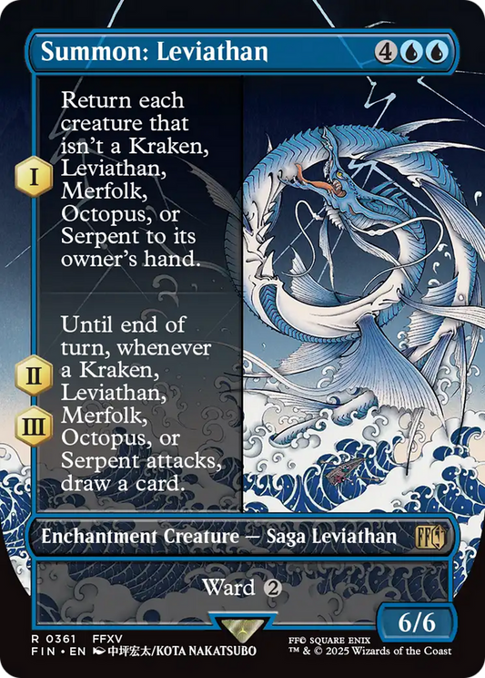 Summon: Leviathan (FIN-361) - [FINAL FANTASY]: (enchantment) (Borderless)