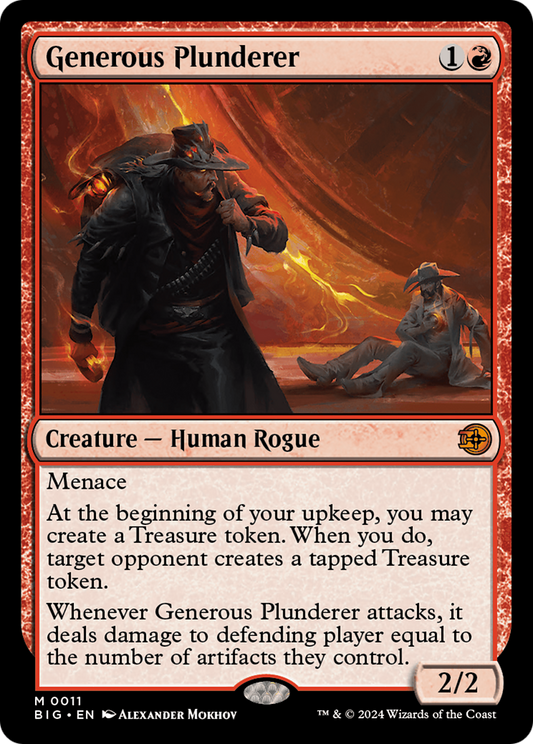 Generous Plunderer (BIG-011) - [The Big Score] Foil