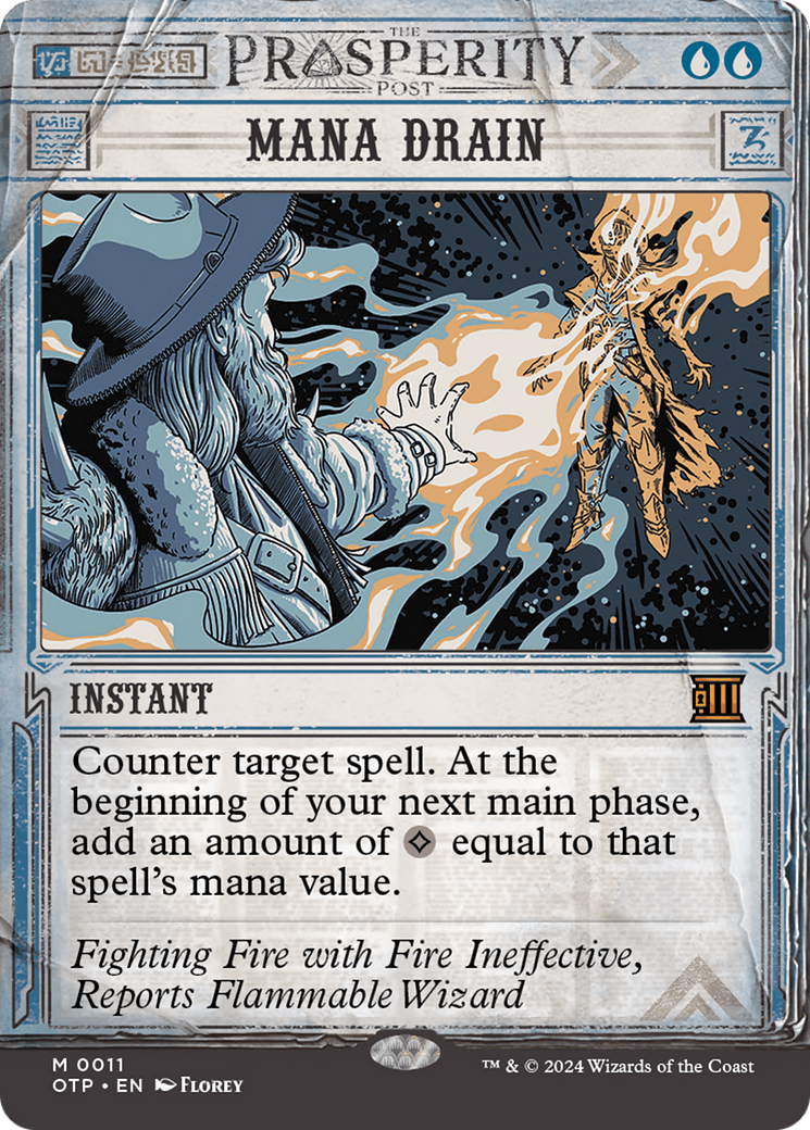 Mana Drain (OTP-011) - [Breaking News]: (Showcase) (Borderless)