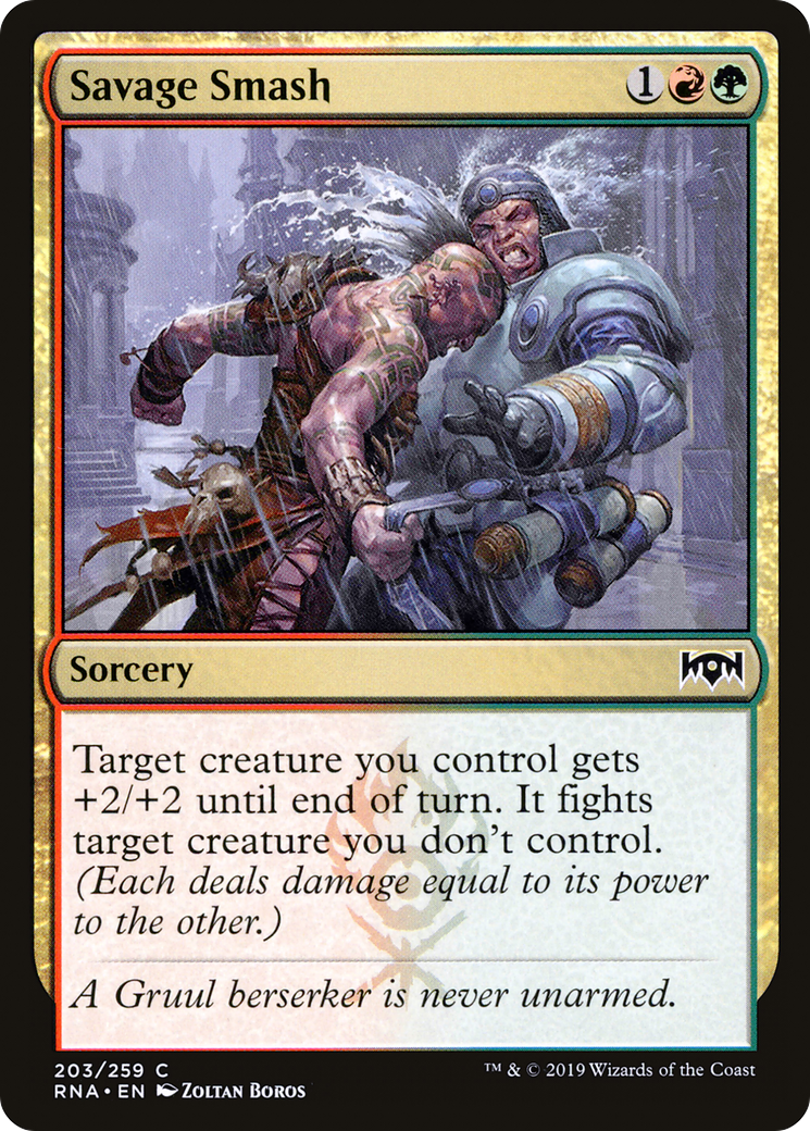 Savage Smash (RNA-203) - [Ravnica Allegiance]