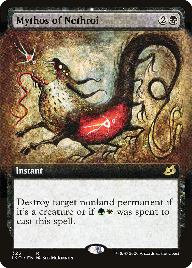 Mythos of Nethroi (IKO-323) - [Ikoria: Lair of Behemoths]: (Extended Art) Foil
