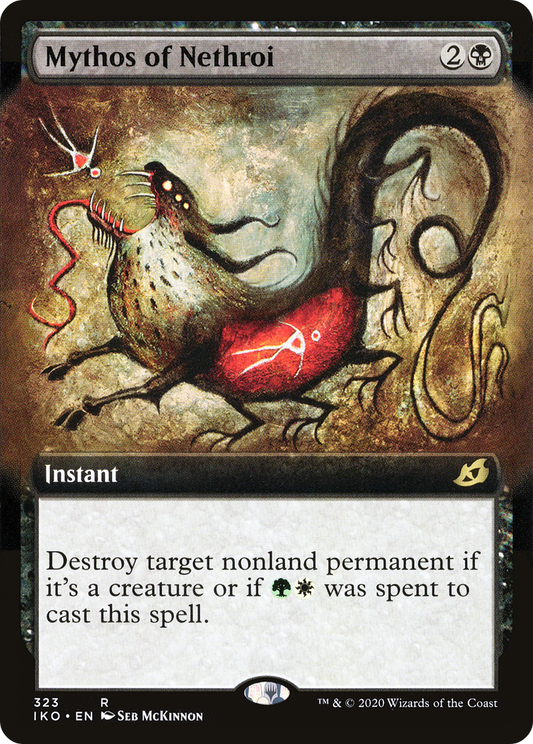 Mythos of Nethroi (IKO-323) - [Ikoria: Lair of Behemoths]: (Extended Art) Foil