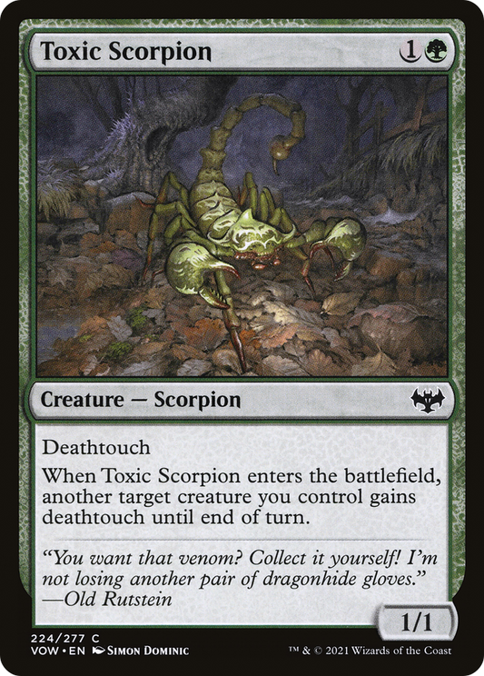 Toxic Scorpion (VOW-224) - [Innistrad: Crimson Vow]