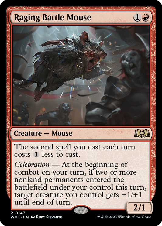 Raging Battle Mouse (WOE-143) - [Wilds of Eldraine]