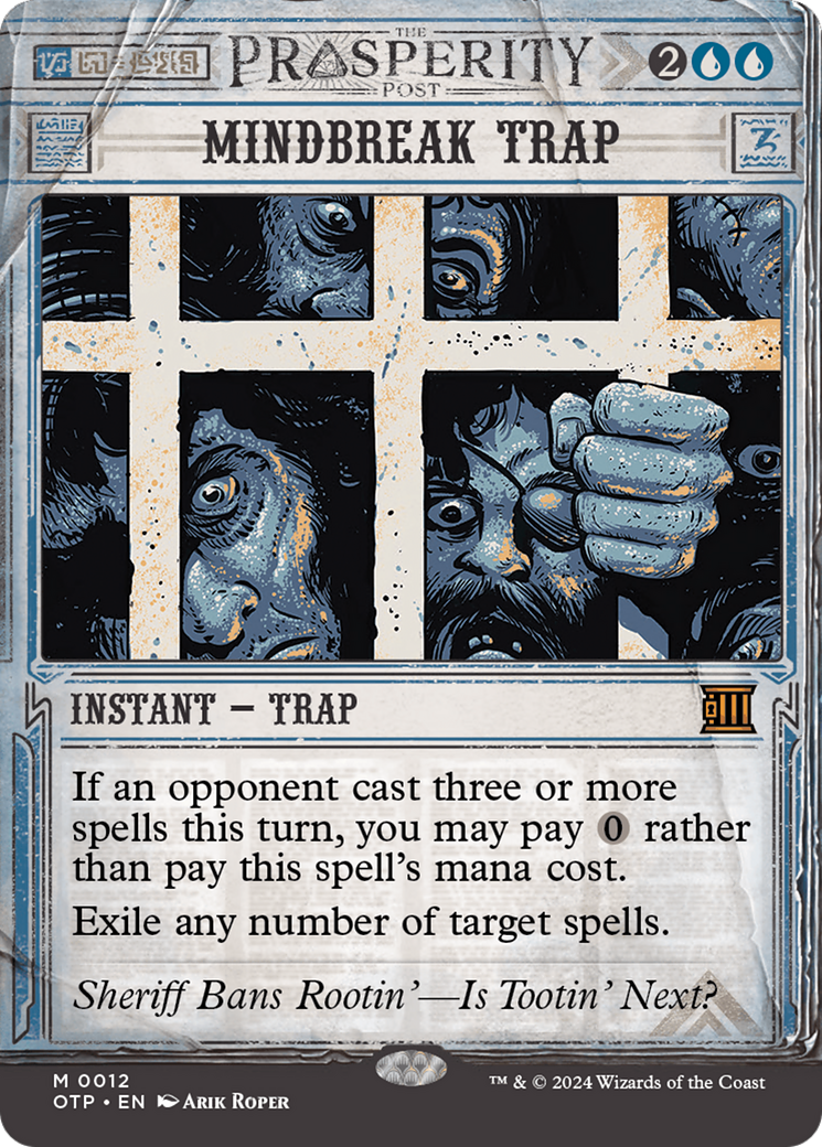 Mindbreak Trap (OTP-012) - [Breaking News]: (Showcase) (Borderless) Foil