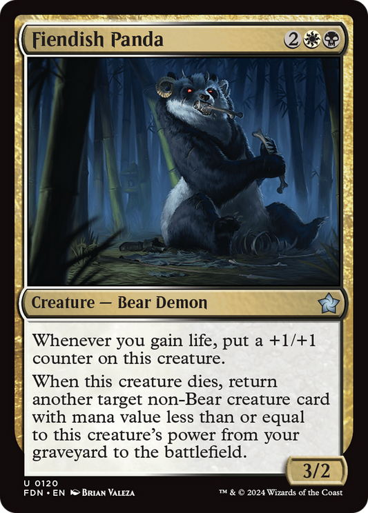 Fiendish Panda (FDN-120) - [Foundations] Foil