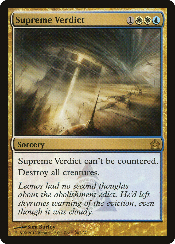 Supreme Verdict (RTR-201) - [Return to Ravnica]