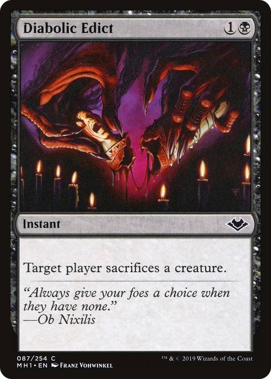 Diabolic Edict (MH1-087) - [Modern Horizons]