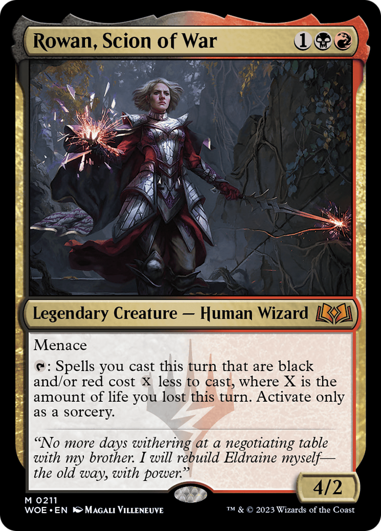 Rowan, Scion of War (WOE-211) - [Wilds of Eldraine]