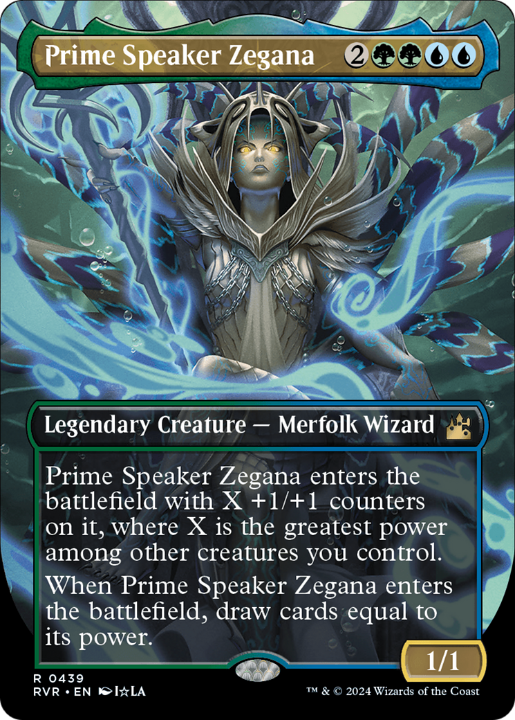 Prime Speaker Zegana (RVR-439) - [Ravnica Remastered] (Borderless) Foil