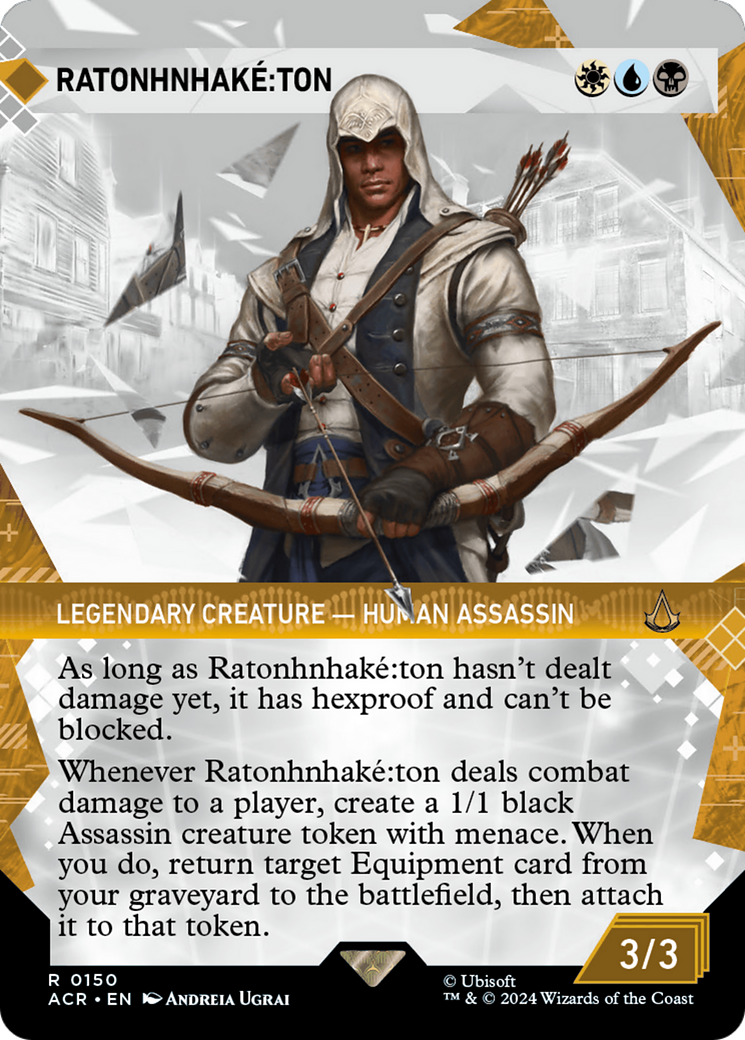 Ratonhnhaké꞉ton (ACR-150) - [Assassin's Creed]: (Showcase) (Borderless) Foil