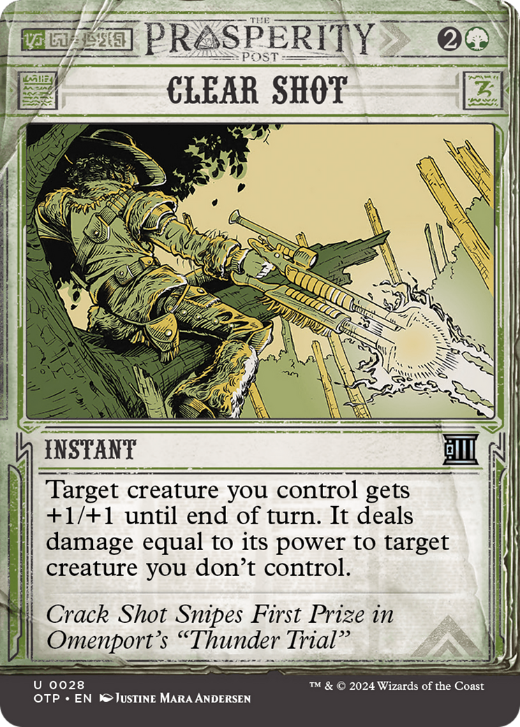 Clear Shot (OTP-028) - [Breaking News]: (Showcase) (Borderless) Foil