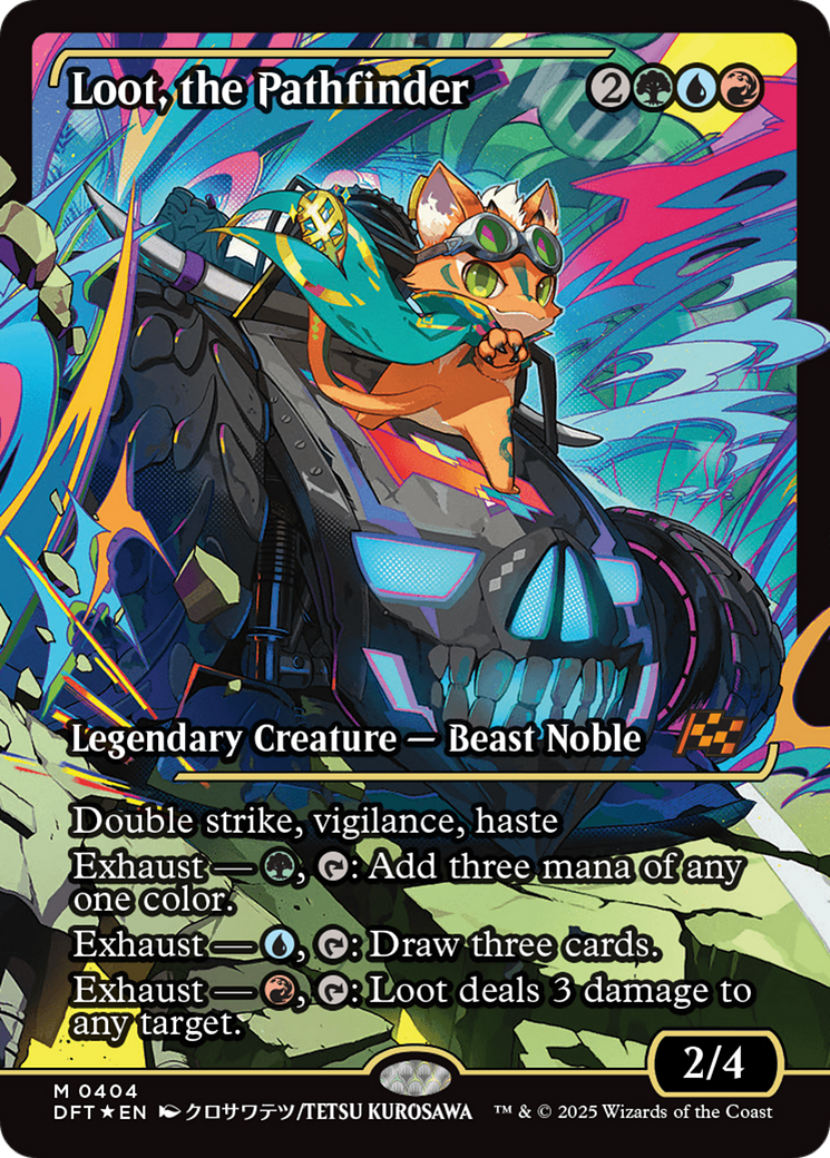 Loot, the Pathfinder (Showcase) (DFT-404) - [Aetherdrift] Foil