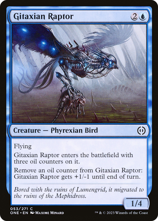 Gitaxian Raptor (ONE-053) - [Phyrexia: All Will Be One] Foil