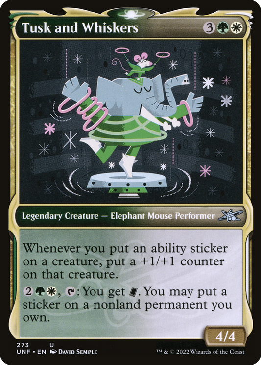 Tusk and Whiskers (UNF-273) - [Unfinity]: (Showcase) Foil