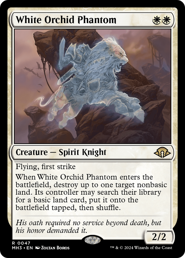 Fantôme d'orchidée blanche (MH3-047) - [Modern Horizons 3] Feuille
