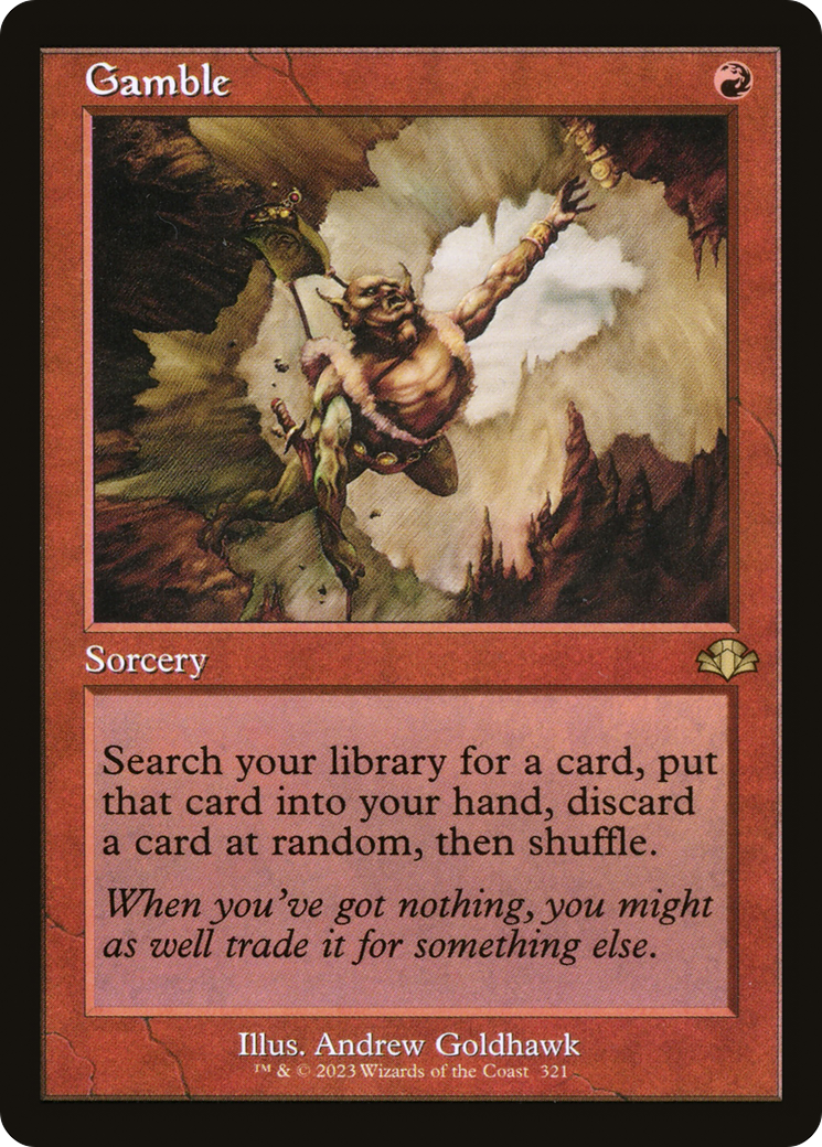 Gamble (DMR-321) - [Dominaria Remastered] Foil