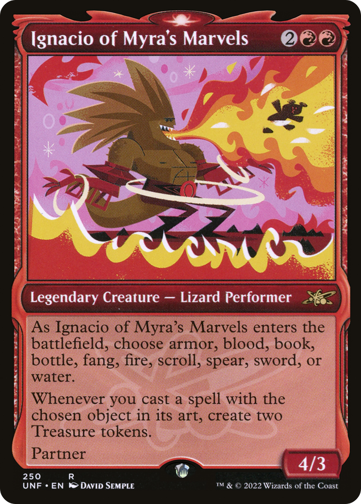 Ignacio of Myra's Marvels (UNF-250) - [Unfinity]: (Showcase) Foil