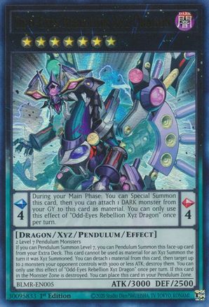 Odd-Eyes Rebellion Xyz Dragon (BLMR-EN005) - Battles of Legend: Monstrous Revenge 1st Edition