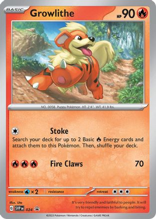 Growlithe - 024 24 - [SV Scarlet & Violet Promo Cards] Holofoil