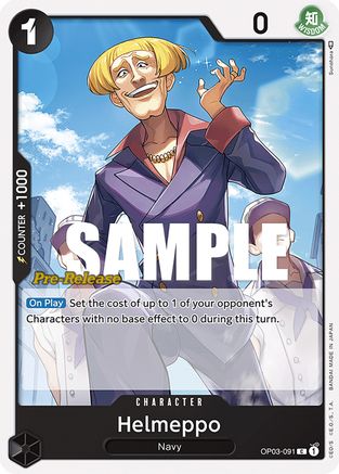 Helmeppo (OP03-091) - Pillars of Strength Pre-Release Cards