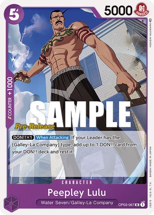 Peepley Lulu [Cartes pré-version Piliers de Force]